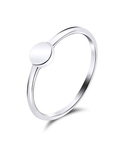 Solid Tablet Silver Ring NSR-515